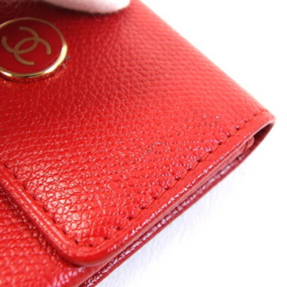 CHANEL Red Leather Wallet - Picture 5 of 6